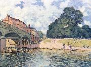 Alfred Sisley Brucke von Hampton Court oil painting